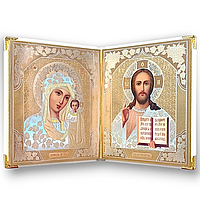 Складень шкіряний 15×18 см, лики Софріно