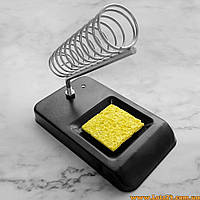 Держатель для паяльника с металлической подставкой губкой для очистки подставка под паяльник с пружиной