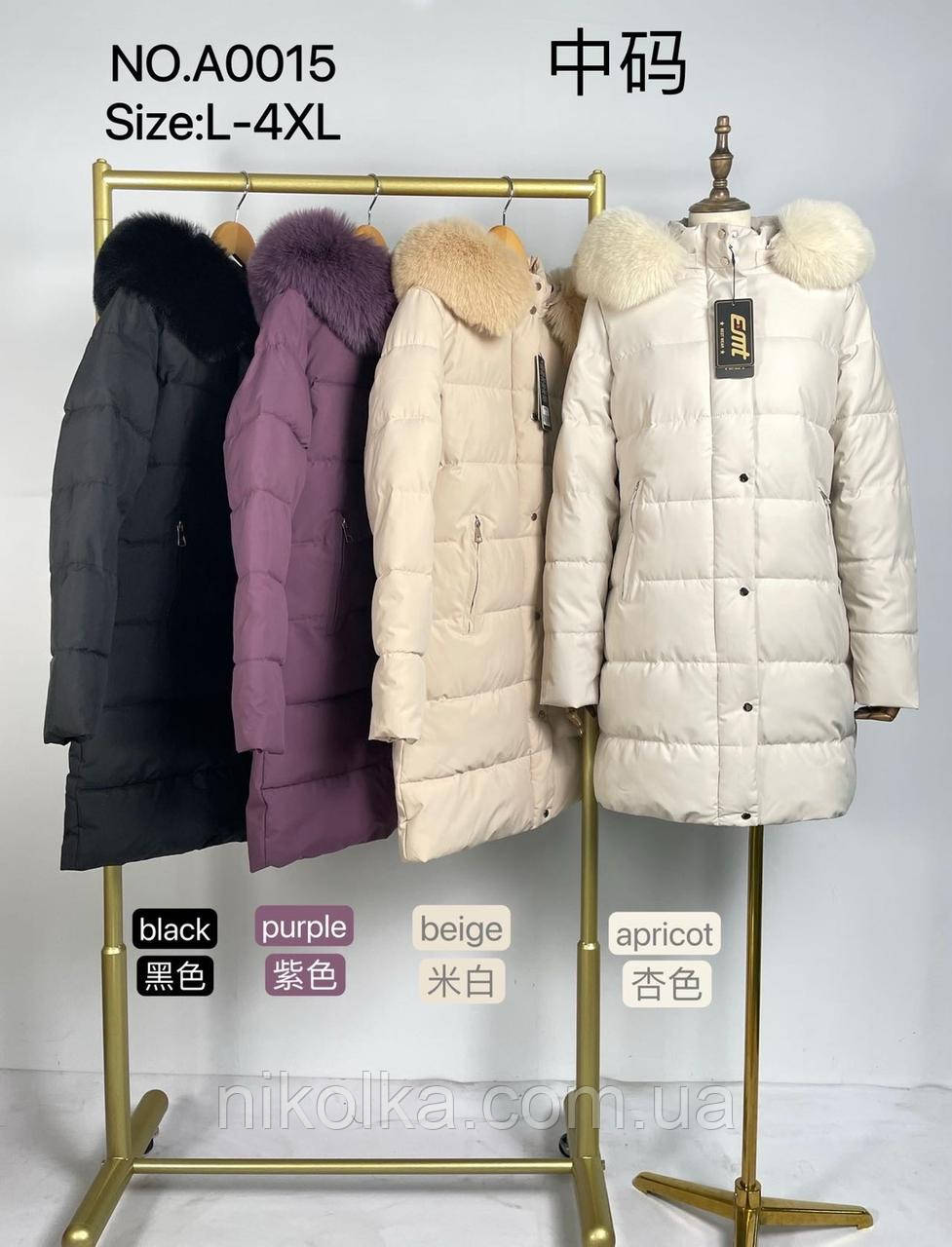 Куртка утеплена жіноча оптом, L-4XL рр., арт. Nk-0015