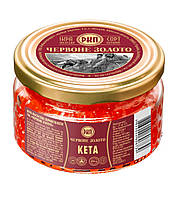 Зерниста червона ікра Кети, лососева, смачна, натуральна, 250 г, Червоне Золото