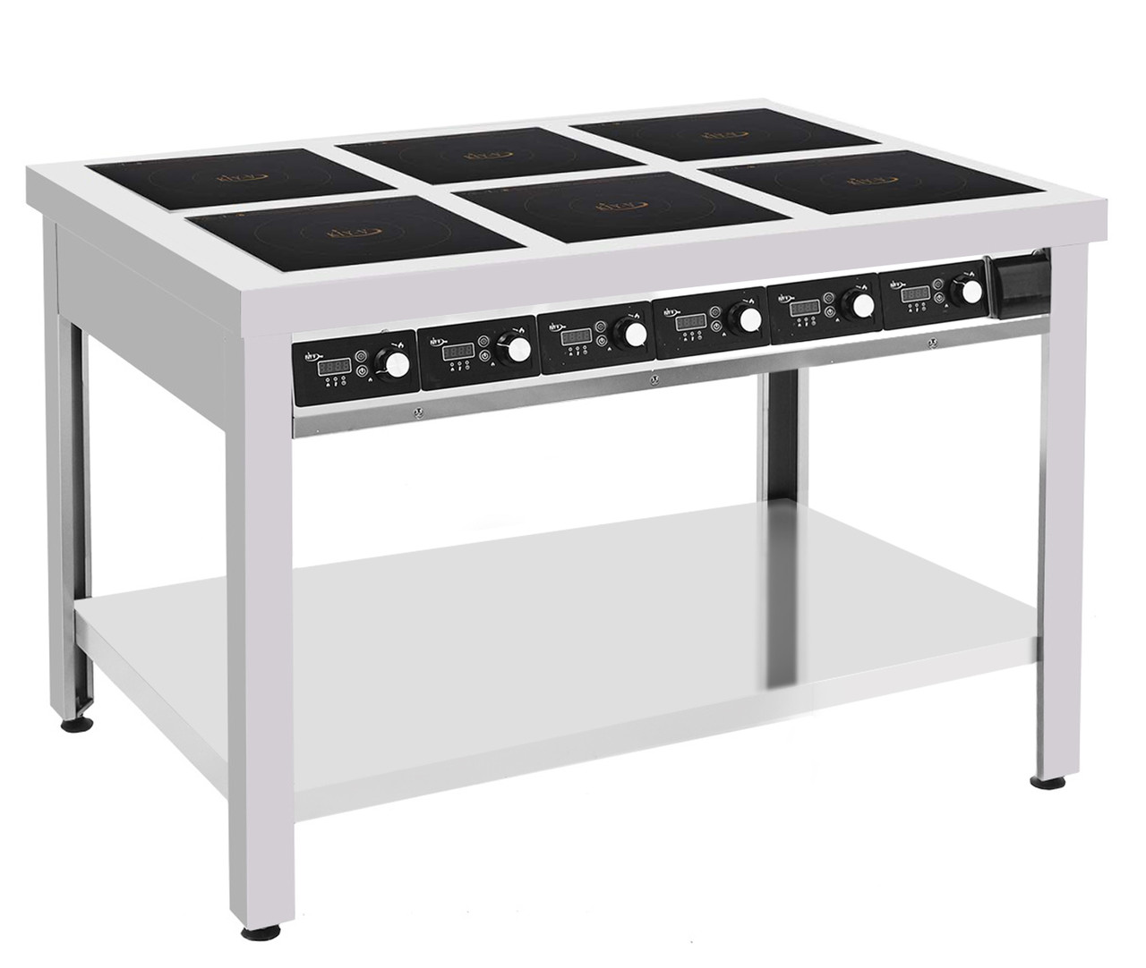 Індукційна плита професійна на 6 конфорки КИЙ-В ПІ-6.3-15, фото 1