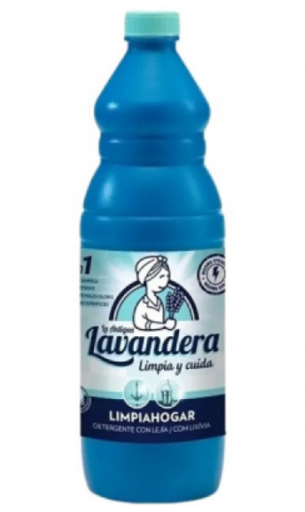 Рідина для чищення ванн La Antigua Lavandera 2 в 1 із хлором Море 1.5 л 8437014202038