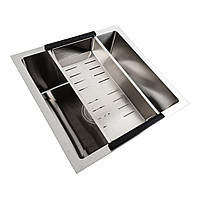 Кухонна мийка Platinum Handmade CM 4444 під стільницю квадратна 3.0/0.8