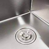 Кухонна мийка Platinum Handmade CM 4444 під стільницю квадратна 3.0/0.8, фото 8