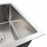 Кухонна мийка Platinum Handmade CM 4444 під стільницю квадратна 3.0/0.8, фото 7