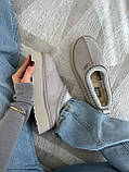 Уги жіночі Ugg Tasman Platform Light Grey сірий короткі сабо тасман стильні капці на платформі, фото 6