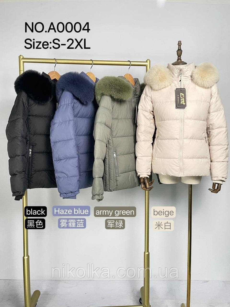 Куртка утеплена жіноча оптом, S-2XL рр., арт. Si-0004