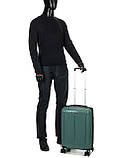 Валіза мала S поліпропілен зелена 55х36х23+5см/47л/2.9кг/Worldline 292, фото 10
