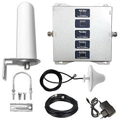 GSM репітер 5 діапазонів 800 900 1800 2100 2600, підсилювач зв'язку 3G 4G LTE