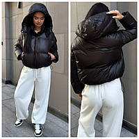 Жіноча дута тепла коротка куртка