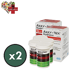 Тест-смужки Акку-Чек Перформа (Accu-Chek Performa) 200 шт. в 4 флакони по 50 шт. в пакованні