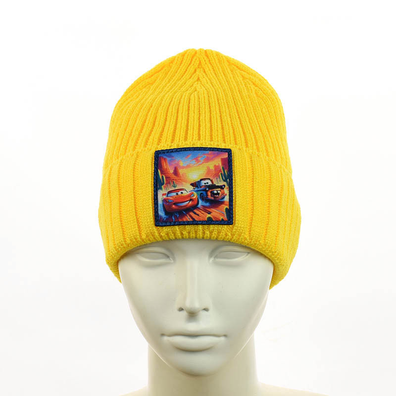 Зимова шапка для хлопчика "Тачки Блискавка Маквін" жовтий