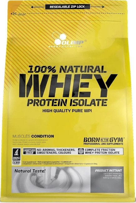 Ізолят сироваткового протеїну OLIMP 100% Natural Whey Protein Isolate 600 g без смаку