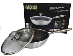 Сковорідка Benson BN-589 WOK 26 см із неіржавкої сталі з антипригарним покриттям