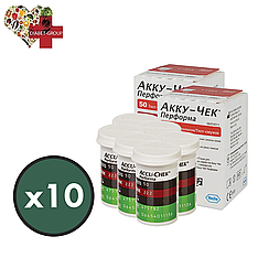 Тест-смужки Акку-Чек Перформа (Accu-Chek Performa) 1000 шт. у 20 флаконах по 50 шт. в пакованні