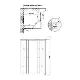 Душова кабіна Lidz Wawel SC90x90.SAT.LOW.FR, скло Frost 4 мм без піддона, фото 3