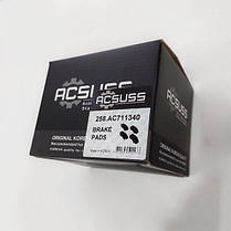 АКСУСС Корея! Гальмівні колодки Fiat Stilo (2001-08) Фіат Стіло. Передні. З датчиками! GDB1483 , FDB1467, фото 3