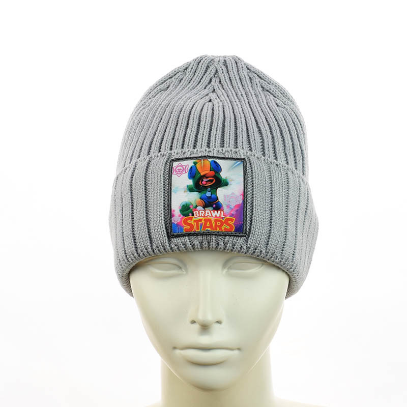 Зимова шапка для хлопчика "BS" світло-сірий