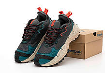 Зимові Чоловічі Кросівки Reebok Zig Kinetica 2 Edge Black / Рибок Зіг Кінетика 2 Едж Чорні з Синім, фото 6
