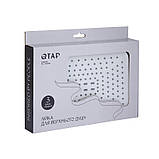 Лійка для верхнього душу Qtap Hlavova 260x180 мм прямокутна QTHLA107CRM45785 Chrome/White, фото 6