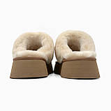 Уги жіночі Ugg Disquette Platform Slippers Chestnut коричневі замшеві короткі стильні капці, фото 4