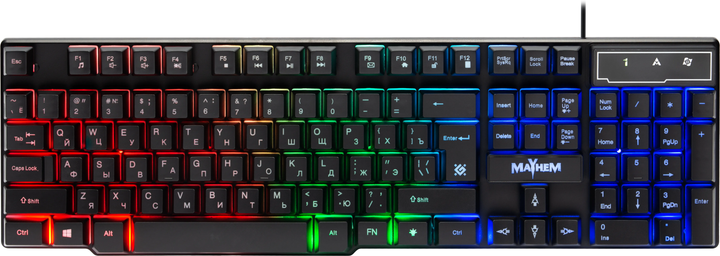 Ігрова клавіатура Defender Mayhem Mayhem GK-360DL USB UA Black (45362)
