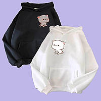 Парные худи для влюбленных с котиками