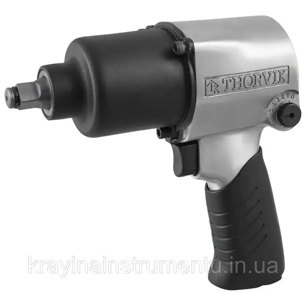 Гайковерт пневматичний ударний Thorvik 1/2" AIW12717, 617 Нм, 6500 об