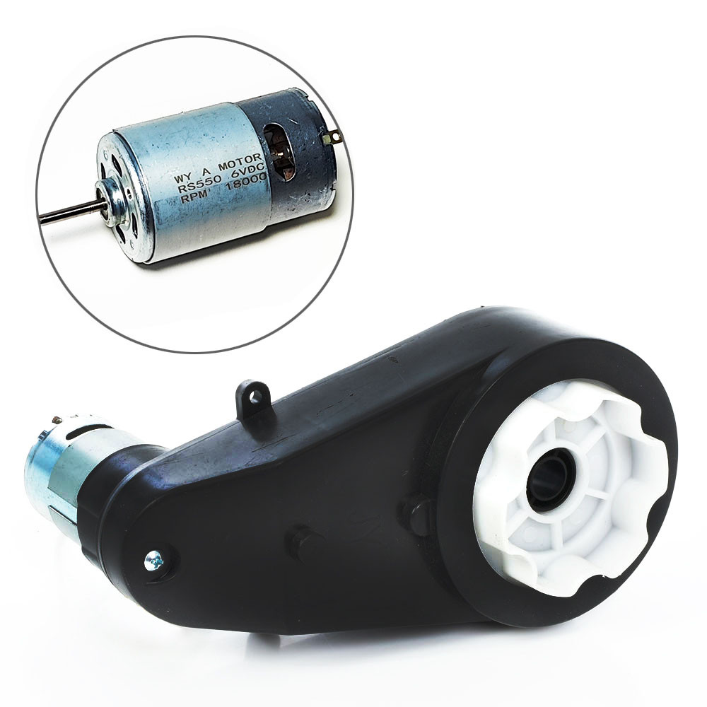 Високошвидкісний редуктор дитячого електромобіля 550 класу 18000 RPM 6V