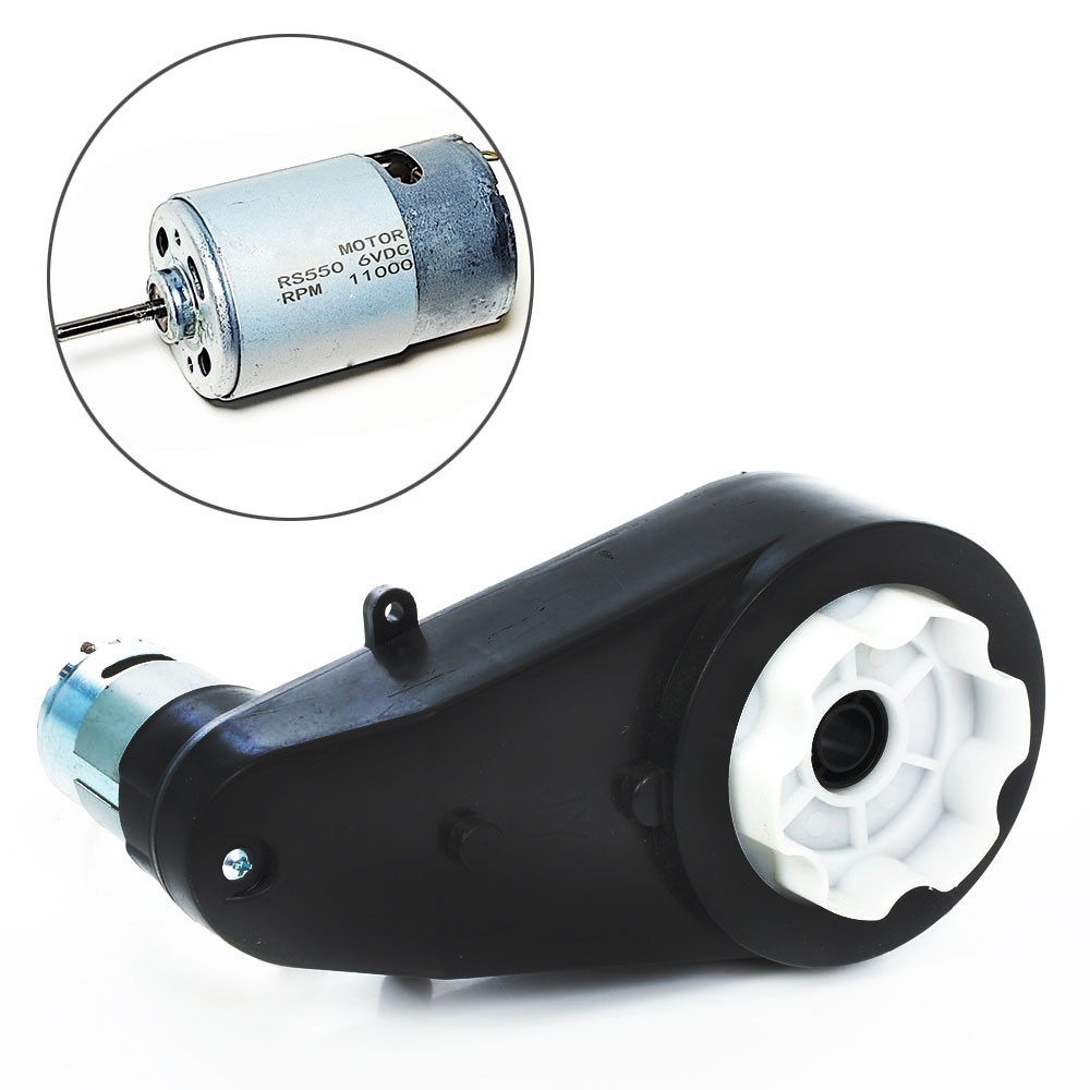 Редуктор дитячого електромобіля з мотором RS550 класу 11000 RPM 6V
