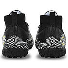 Сороконіжки футбольні з носком SP-Sport Active 757G розмір 41 Black-White, фото 5