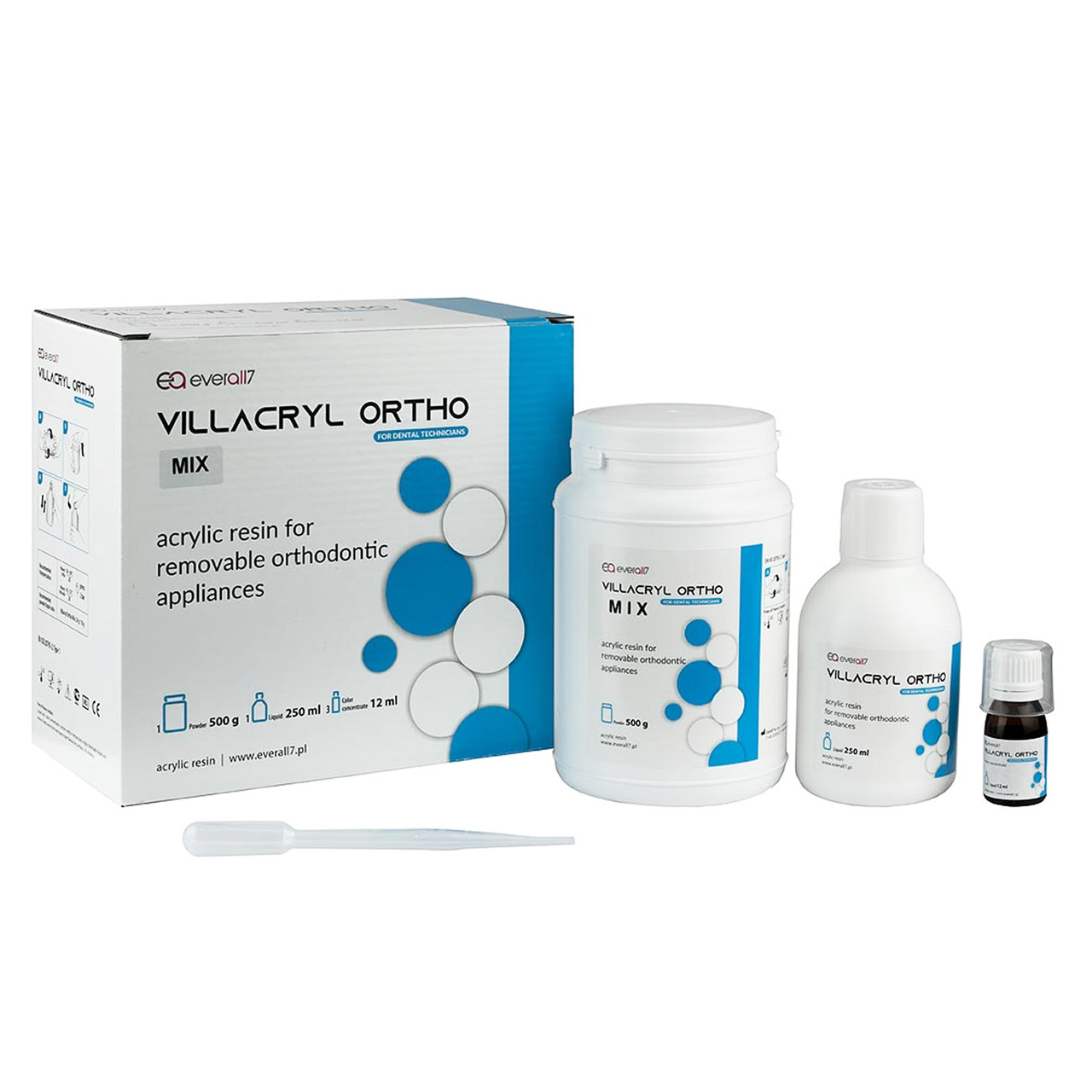 Villacryl Ortho - Вілакрил пластмаса для виготовлення знімних ортодонтичних апаратів набір, фото 1