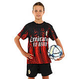 Дитяча футбольна форма Мілан AC MILAN домашня 2024 CO-7192 (на зріст 116-165 см), фото 5