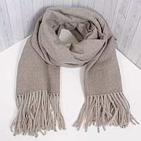 Палантин жіночий теплий сірий 240801-29 великий