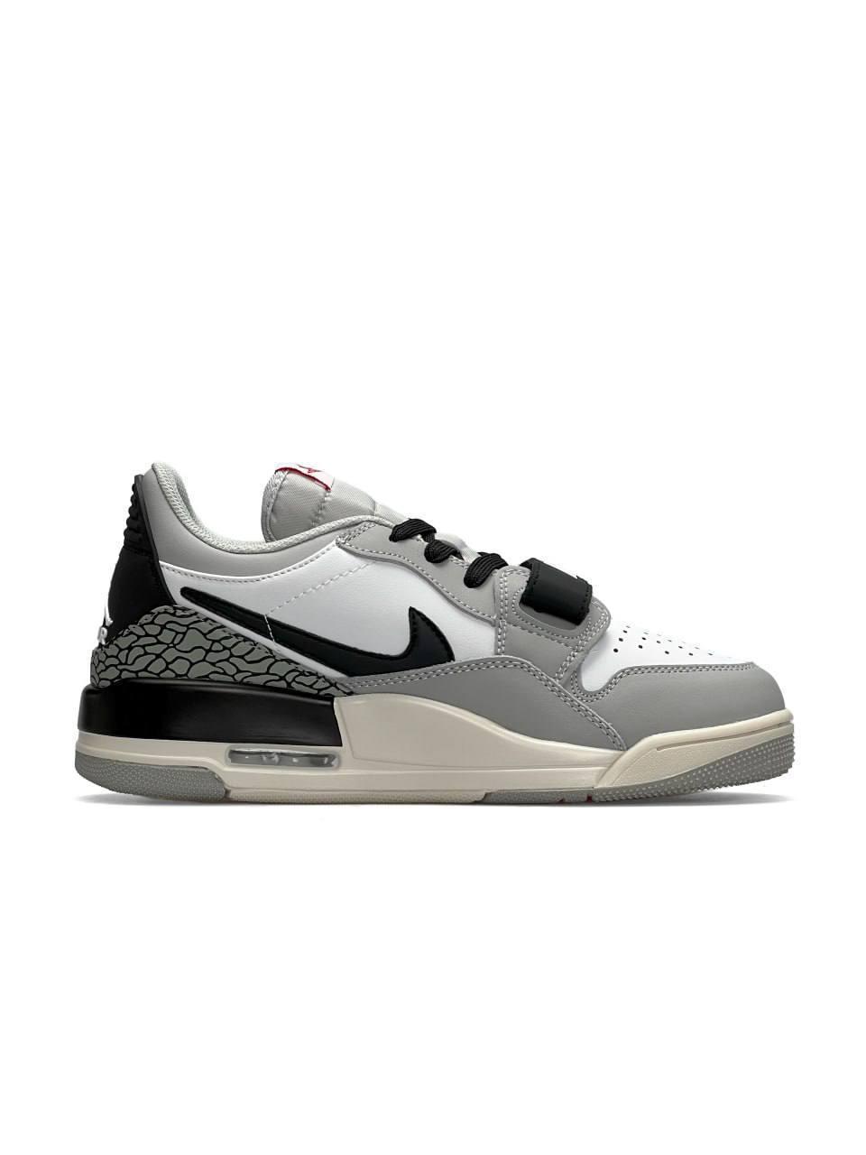 Чоловічі шкіряні кросівки Nike Air Jordan Legacy 312 Low M Grey White Black, кеди Найк Джордан 41