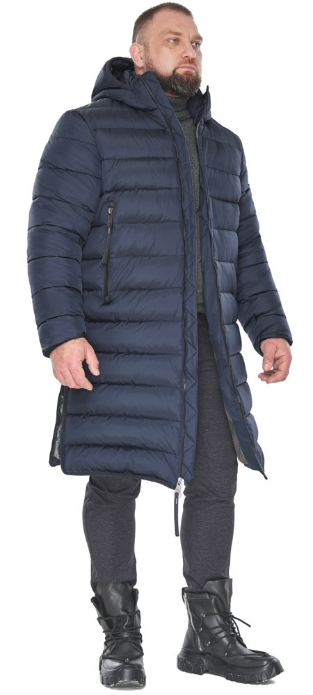 Куртка міська чоловіча темно-синя великого розміру модель 53771 60 (5XL)