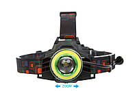 Фонарь 120 на лоб T6+COB POLICE DIMMER, 3 режима, Li-ion аккк.