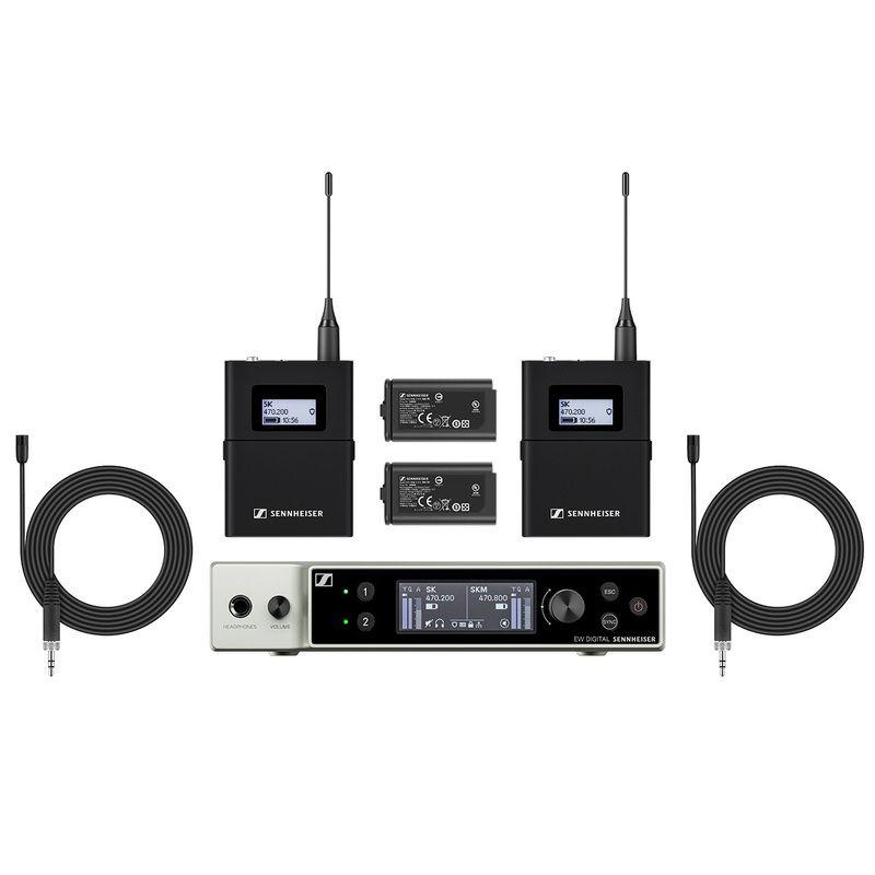 Цифрова петлична радіосистема (подвійна) SENNHEISER EW-DX MKE 2 SET (R1-9)