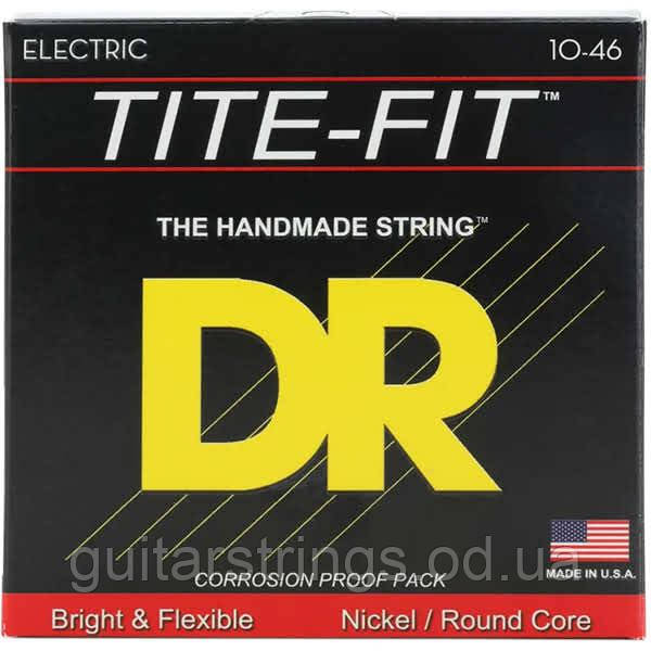 Струны DR MT-10 Tite-Fit Nickel Plated Electric Guitar Strings Meduim 10-46