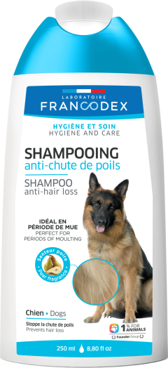 Шампунь для собак проти випадіння шерсті FRANCODEX Shampoo anti-hair loss, 250 мл