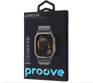 Захисне скло для Apple Watch Ultra / Watch Ultra 2 (49 mm) - Proove Achilles, Black (2001001841553)