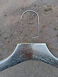 Плічка(вішалки) пластикові Срібло для одягу 40 см, фото 2