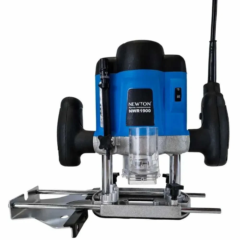 Фрезер вертикальний Newton NWR 1900 1100 Вт, плавний пуск, цанга 8 мм, максимальні оберти 26000 об/хв, захист від перевантажень, фото 1
