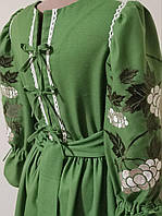 Оригінальна сукня вишиванка зі спинкою "Килина"