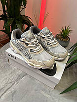 Чоловічі кросівки Asics Gel-Nyc Light Gray Beige Взуття Асікс Гель демісезон сірі кеди замша текстиль, фото 5