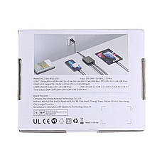 Зарядний пристрій ROCOREN Gan Desktop Charger 100W (3 Type-C + 3 Type-A) PD 30, фото 6
