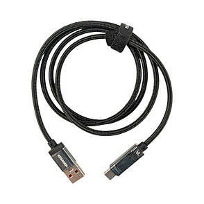 Кабель USB - Type-C ESSAGER EXCT-HCOG-P 7A 100W 1м чорний з дисплеєм, фото 3