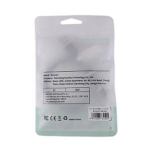 Кабель Rocoren 3A USB to Type-C QC 3.0 0,5м з підсвіткою RGB чорний, фото 2