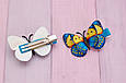 Заколки -метелики для волосся жовто-блакитні 2 шт 811, фото 2