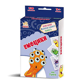 Карткова гра "Емоцики" Ранок 1390004, 50 карток, правила гри, Toyman